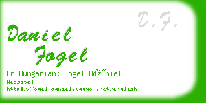 daniel fogel business card